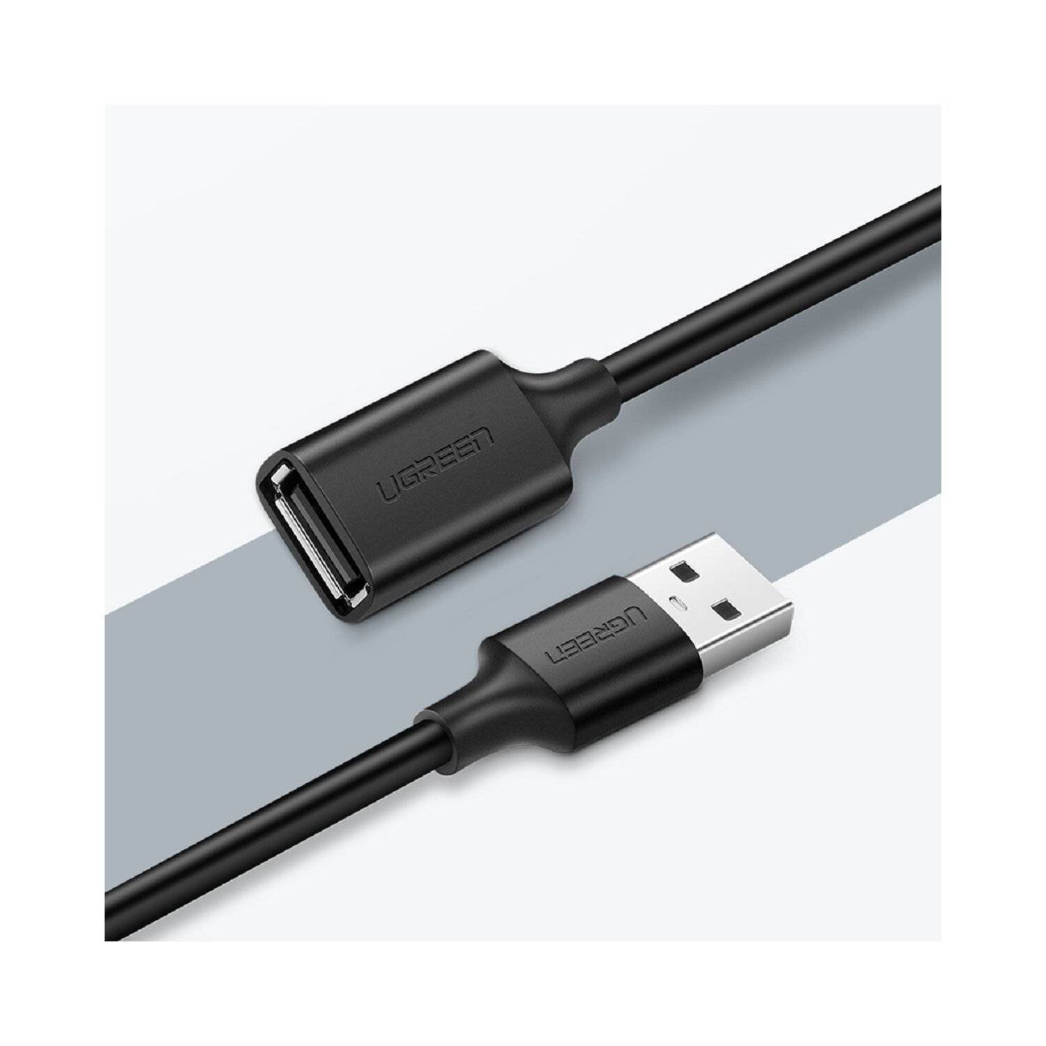 Ugreen Verlängerungskabel (weiblich) Universalkabel USB 2.0 Adapter (männlich) 0,5m Schwarz (US103)