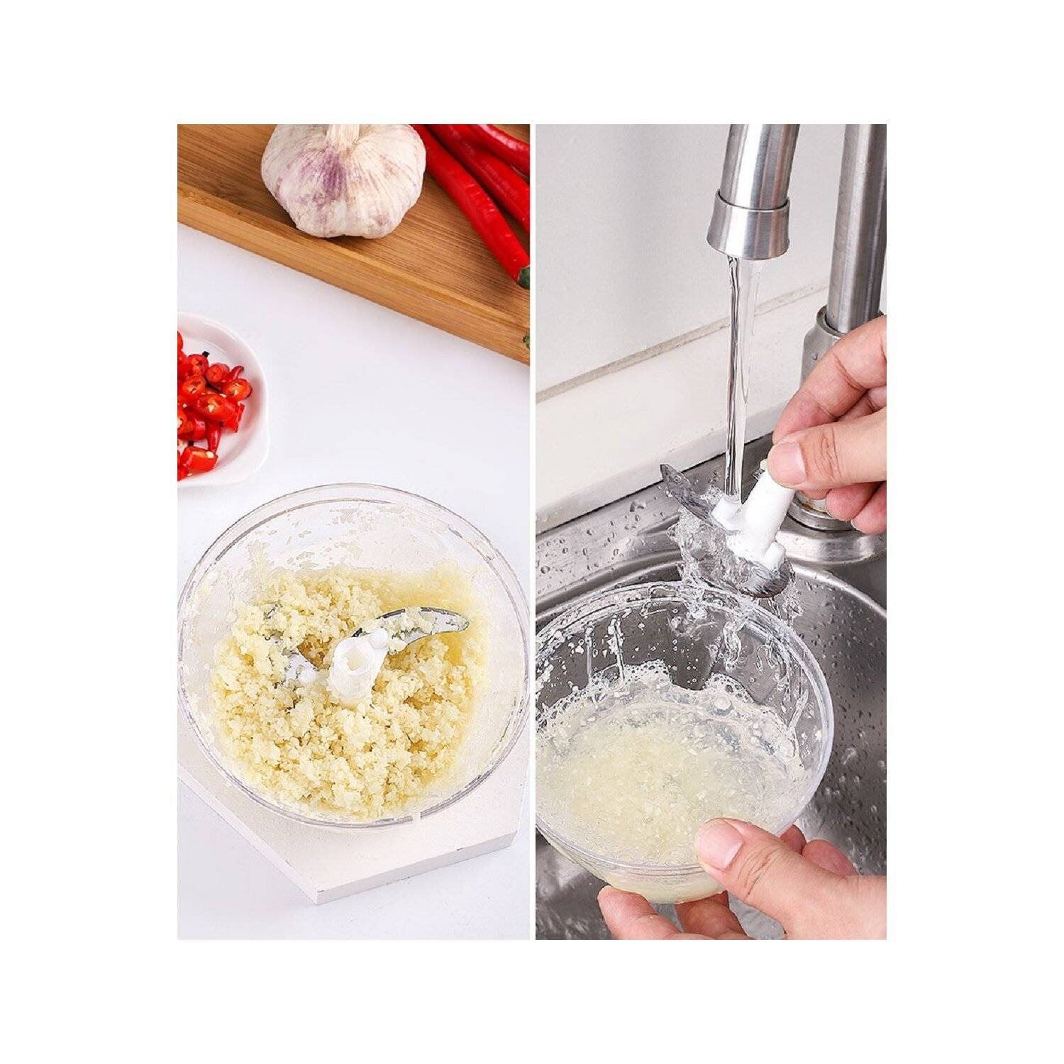 Multischneider Zerkleinerer Manuell Hacker Zerkleinerer Zwiebel Knoblauch Gemüse