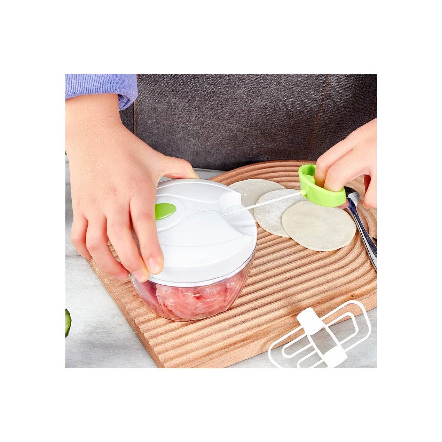 5-tlg Multischneider Zerkleinerer Mixer Rührer 600ml Hacker