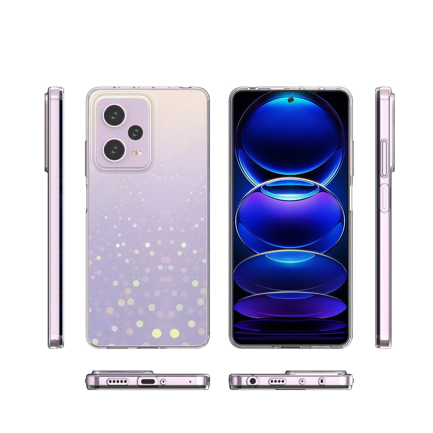 Ultra Clear 0.5mm Hülle für Xiaomi Redmi Note 12 Pro Thin Cover Transparent