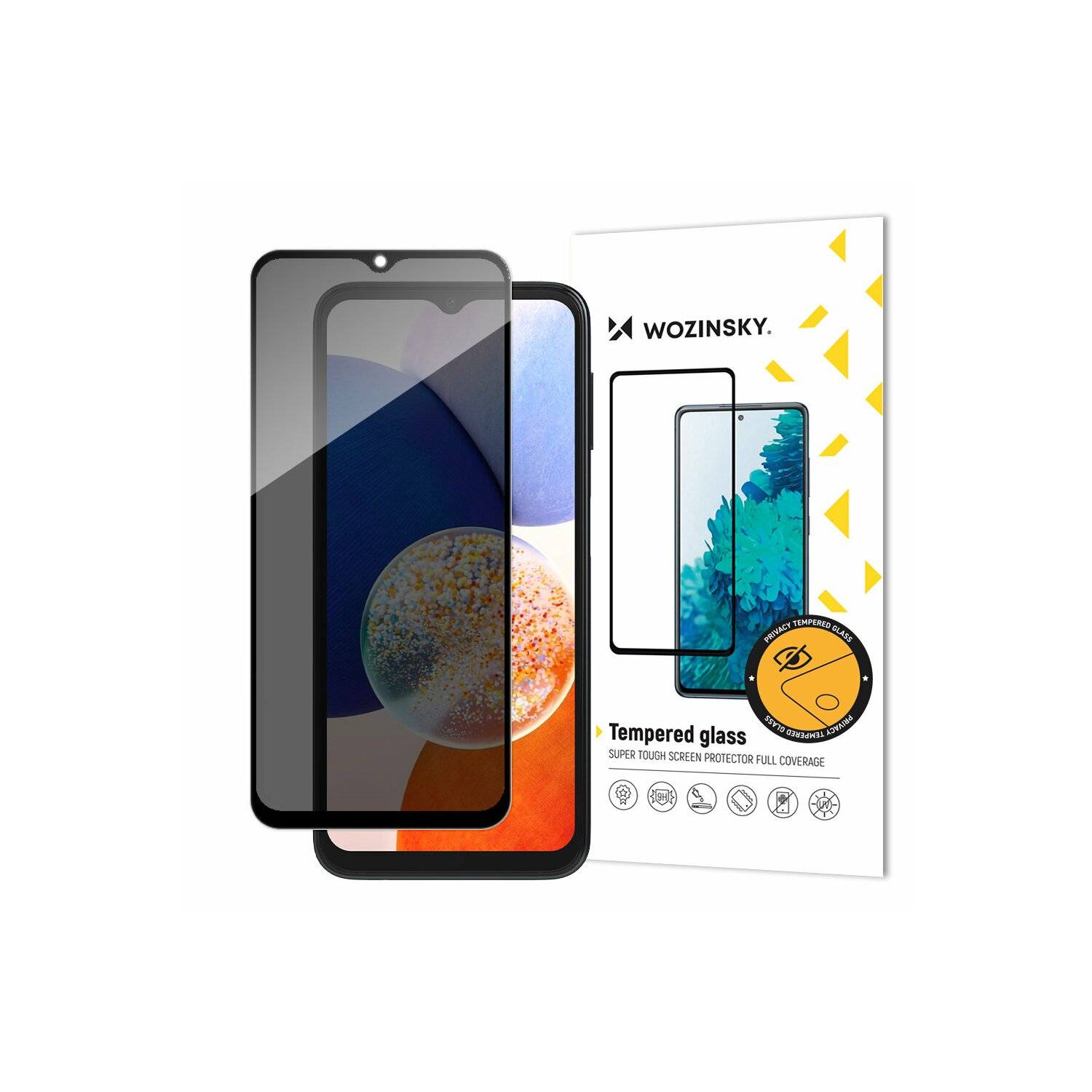 2er Pack Privacy Glass Schutzglas für Samsung Galaxy A23 mit Anti Spy Blickschutzfilter