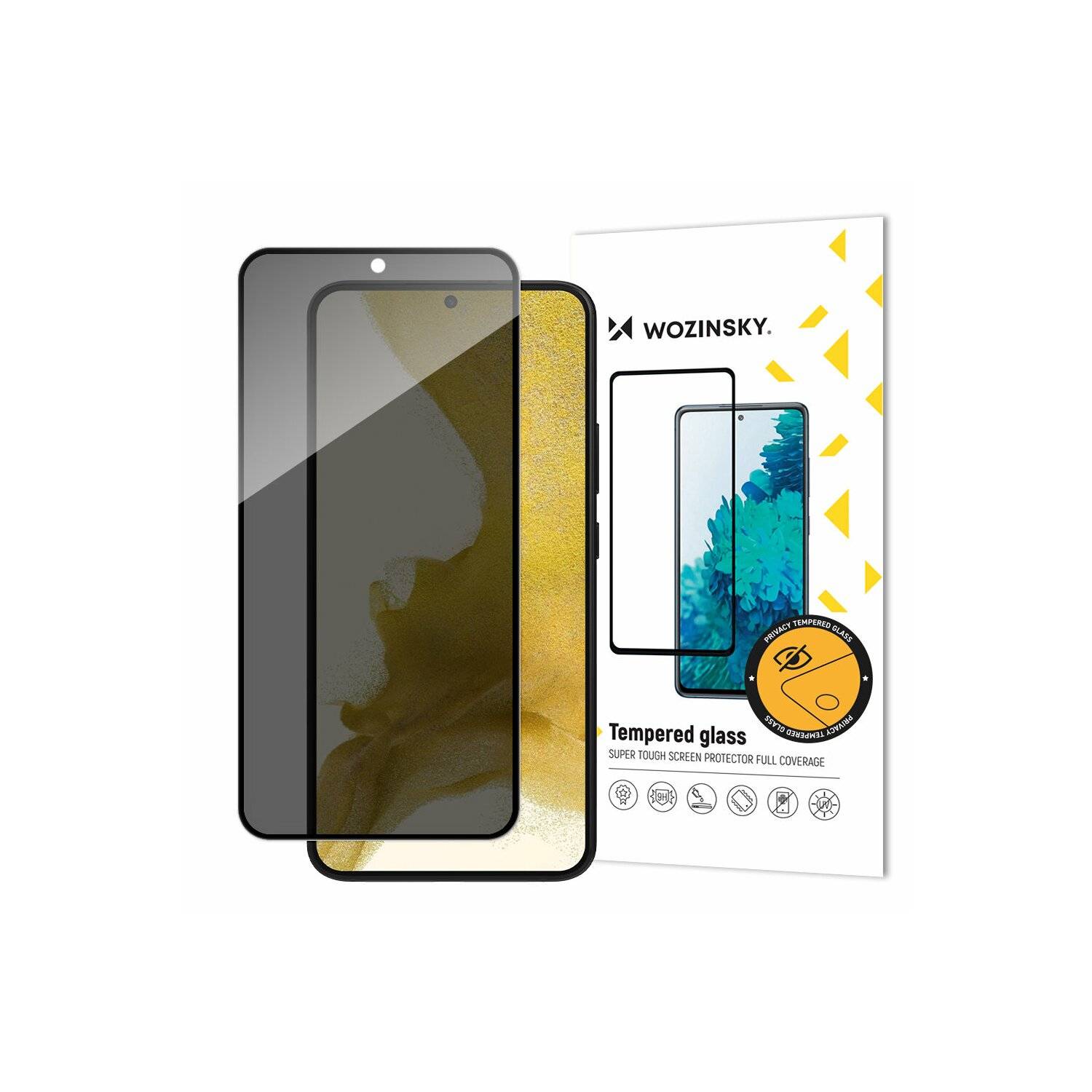 1er Pack Privacy Glass Schutzglas für Samsung Galaxy S23 Plus mit Anti Spy Blickschutzfilter
