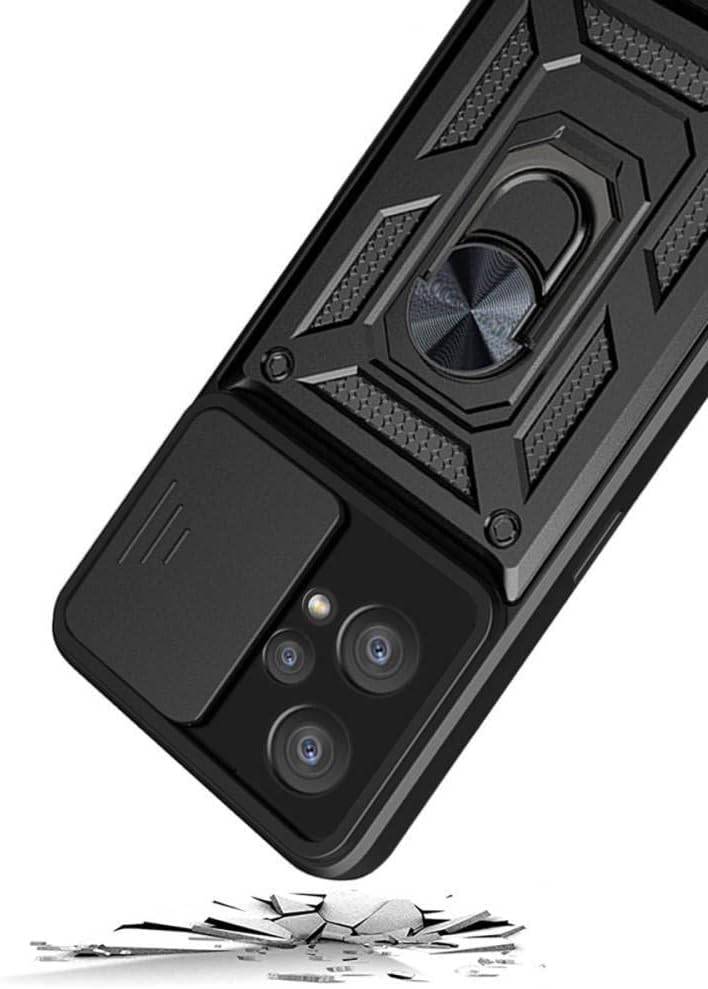 CamShield Armor Hülle für Realme C55 Case Kameraschutz Ringhülle Halter Stoßfest