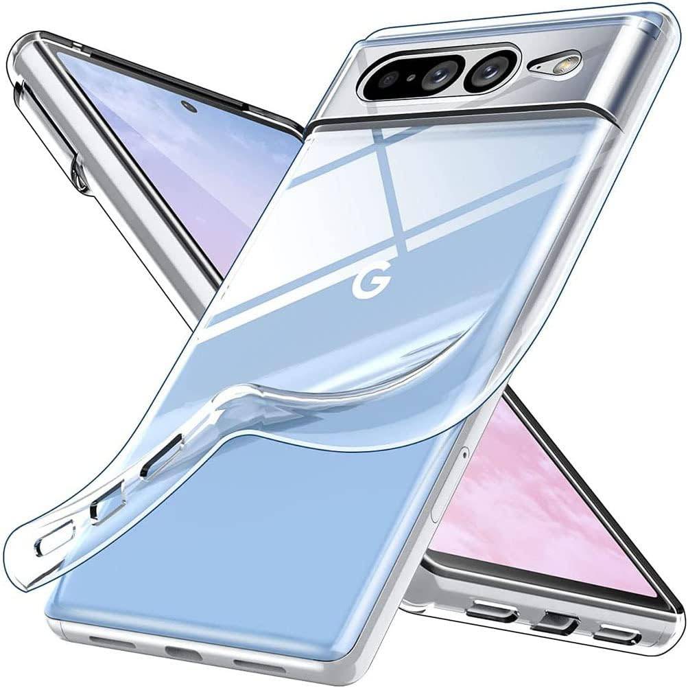 Silikon Hülle Basic für Google Pixel 8 Case TPU Soft Handy Cover Schutz Transparent