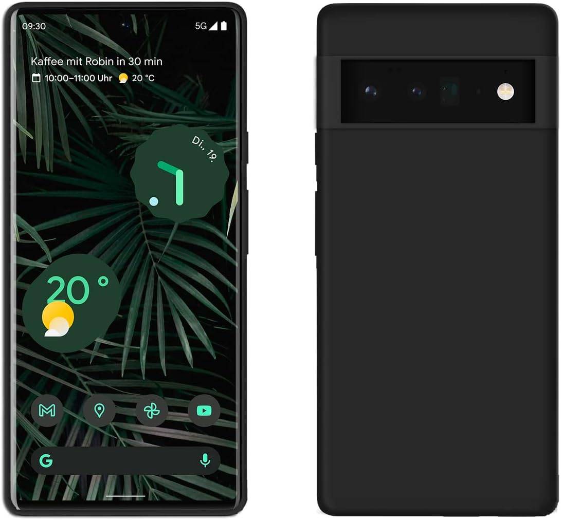 Silikon Hülle Basic für Google Pixel 8 Pro Case TPU Soft Handy Cover Schutz in Schwarz