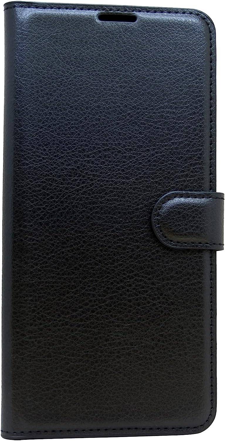 Buch Tasche "Fancy" für ZTE BLADE A52 Handy Hülle Etui Brieftasche Schutzhülle mit Standfunktion, Schwarz