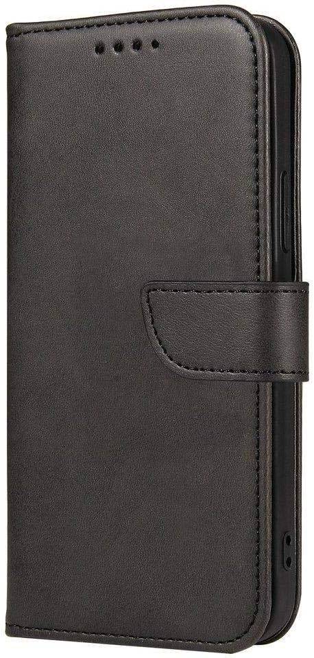 Magnethülle für Motorola Moto G13 Hülle mit Flip Wallet Ständer schwarz