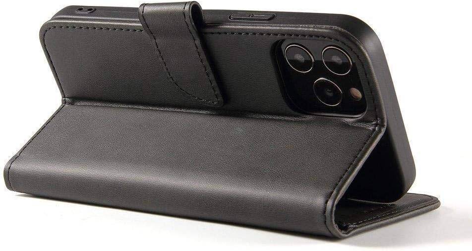 Magnethülle für Motorola Moto G73 Hülle mit Flip Wallet Ständer schwarz