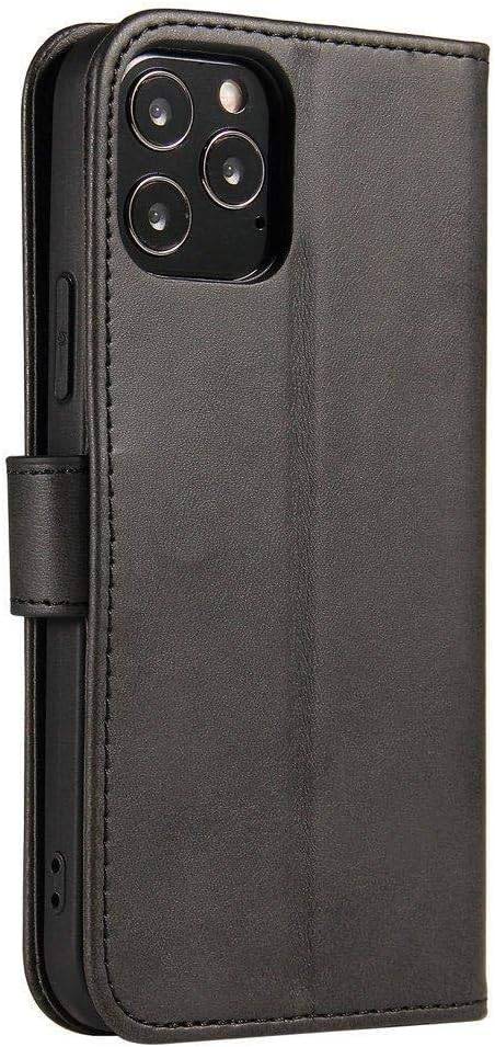 Magnethülle für Motorola Moto G73 Hülle mit Flip Wallet Ständer schwarz