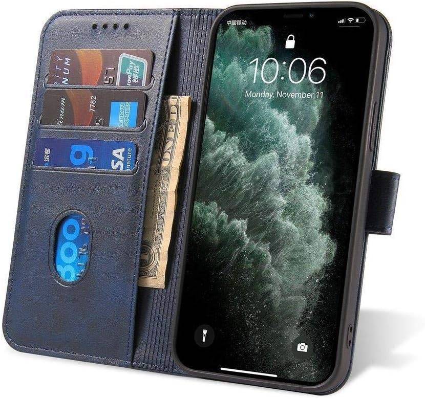 Magnethülle für Xiaomi Redmi 10C Hülle mit Flip Wallet Ständer blau