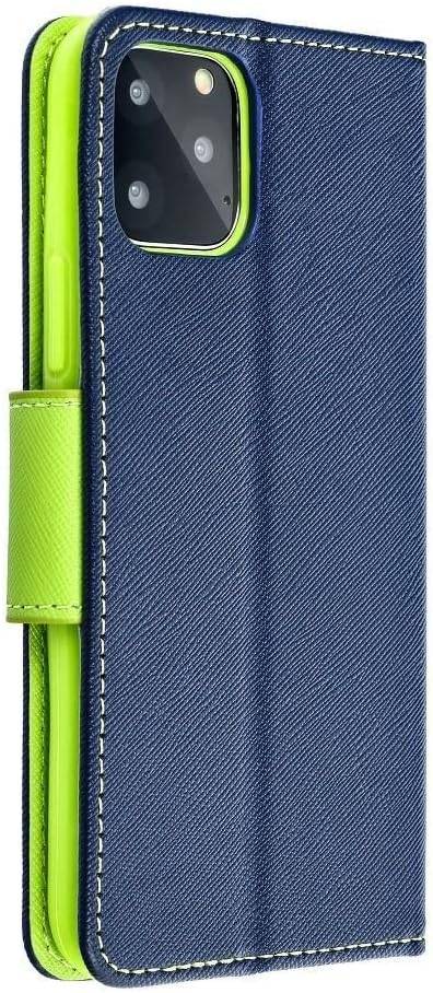 Buch Tasche "Fancy" für SAMSUNG GALAXY A34 5G Handy Hülle Brieftasche mit Standfunktion, Kartenfach Blau-Grün