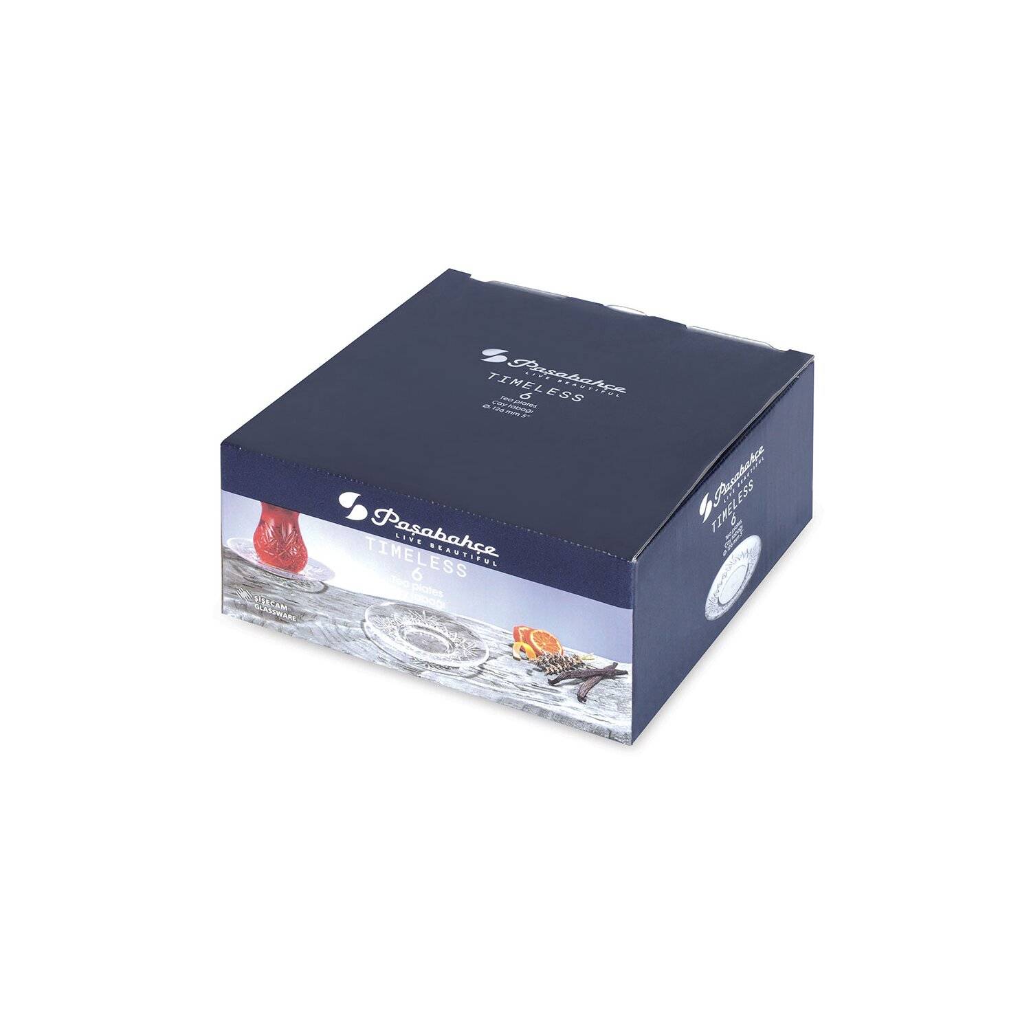 Pasabahce 54751 Timeless Çay Tabagi Untertassen transparent