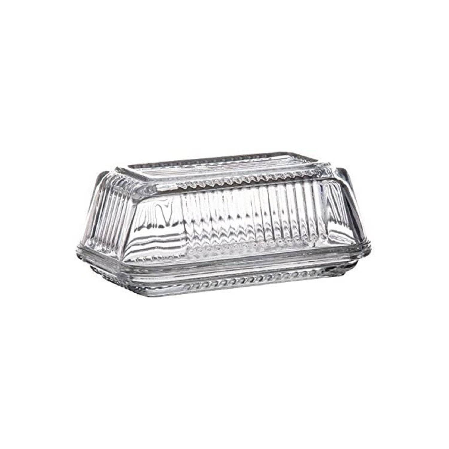 Pasabahce Dajar Butterdose, 17 cm x 10 cm Transparent