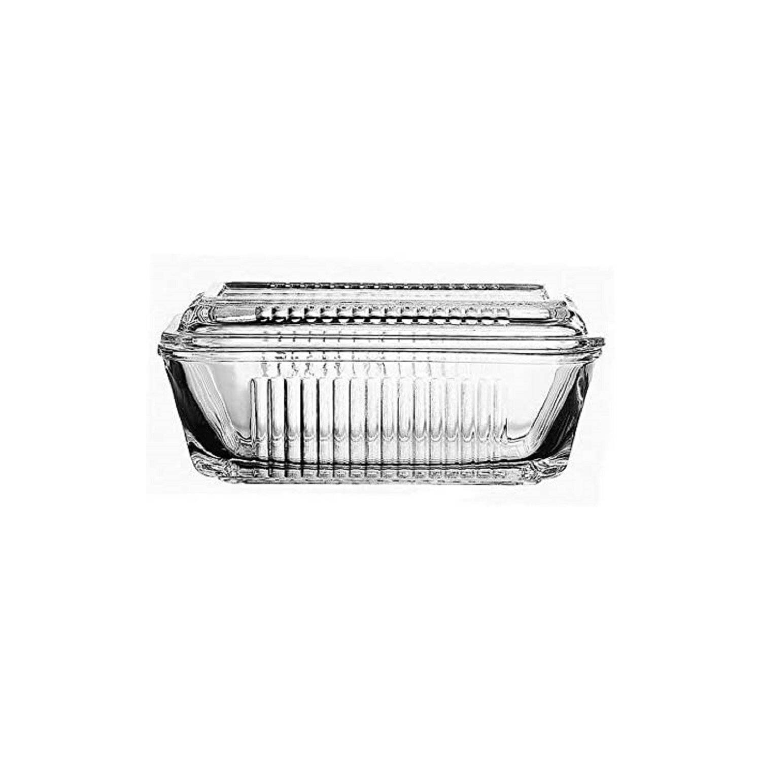 Pasabahce Dajar Butterdose, 17 cm x 10 cm Transparent
