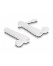 Delock Staubschutzhaube für Kabel - weiß (Packung mit 2 Stück) - für iPad/iPhone