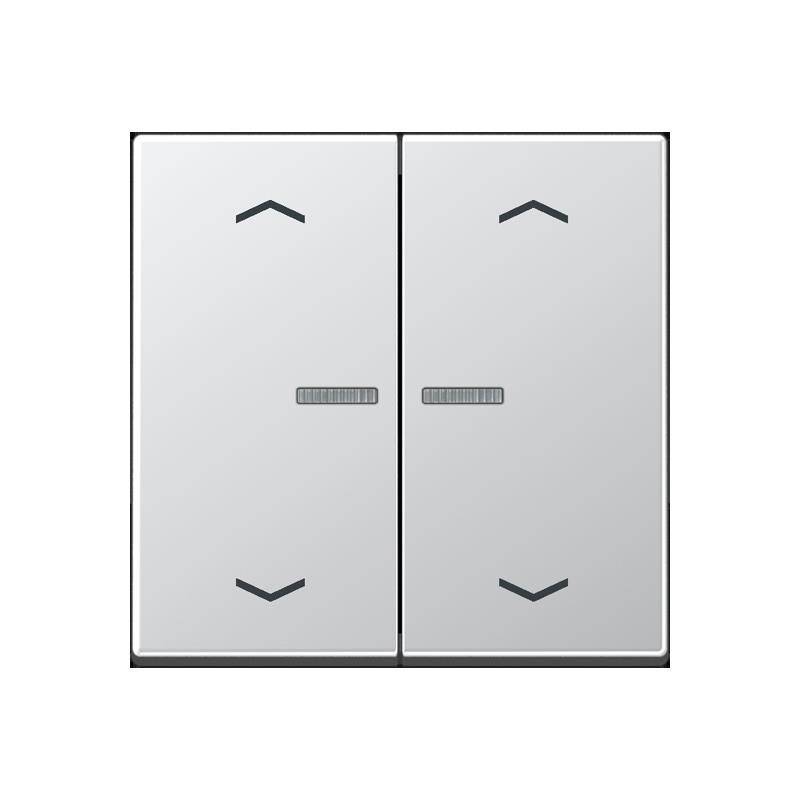 Jung Taster 2fach alu BT A 17102 P AL