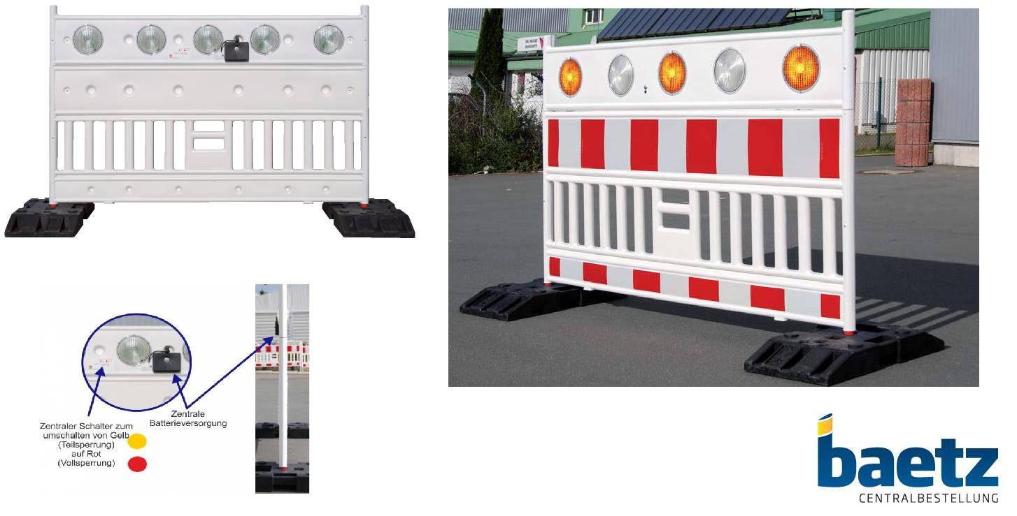 StrahlMax Sperrstrahlergarnitur, Voll- und Teilsperrungen