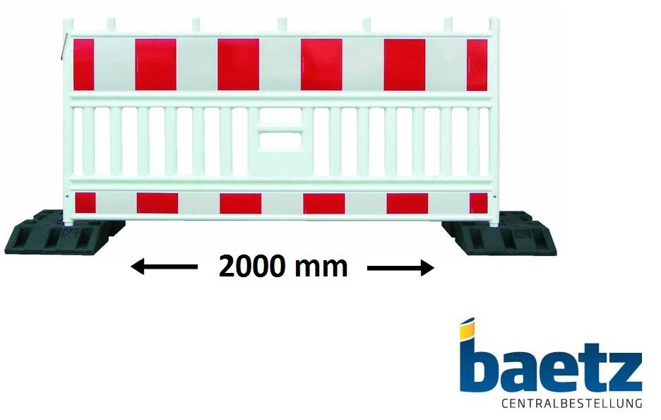 ASG 2000 Absperrschranke nach TL-Absturzsicherung 2.000 mm, 2 Stück