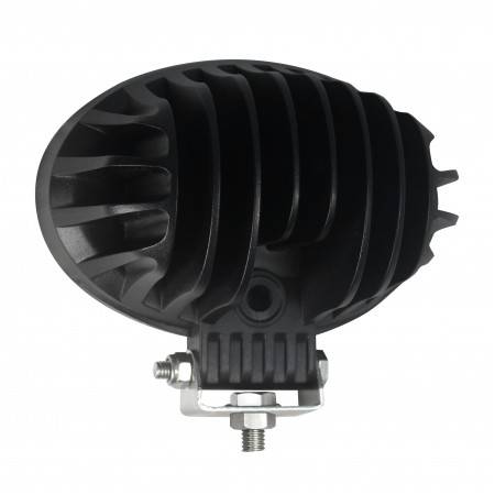 High Intensity Oval 65W Work Lamp w/ Black Housing - 12/24