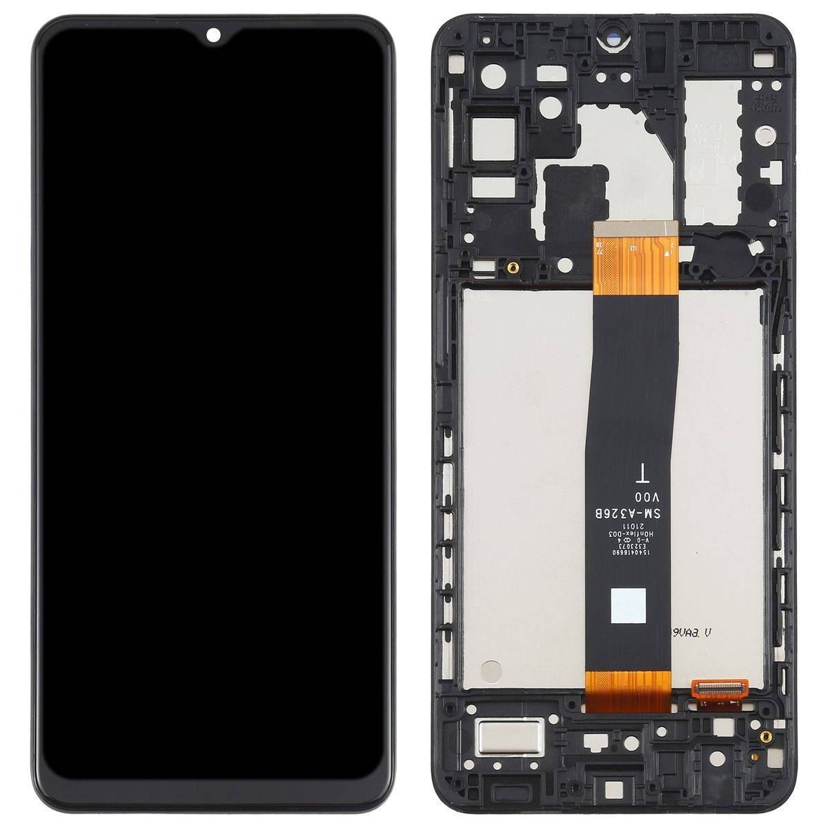 Für Samsung Galaxy A32 5G Display Full LCD mit Rahmen Einheit Touch Ersatzteil Reparatur Schwarz