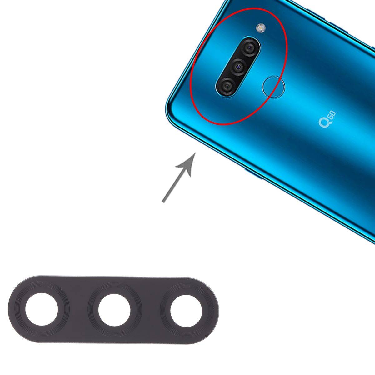 Back Rück Kamera Cam Linse für LG Q60 Ersatzteil Reparatur Zubehör