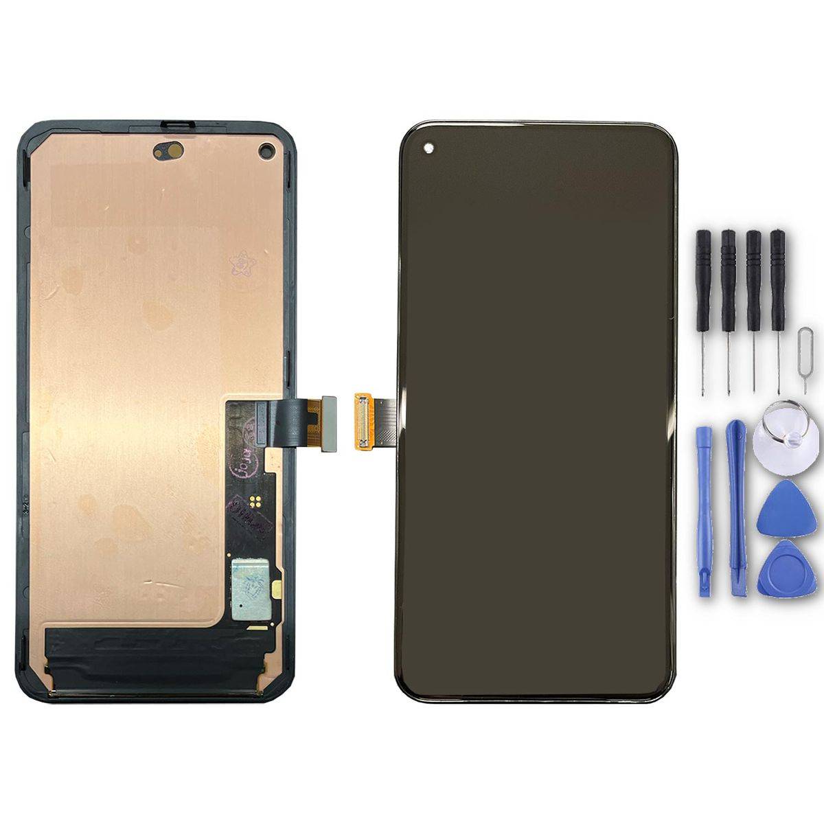 Für Google Pixel 5 Display Full OLED Display mit Rahmen Schwarz Ersatzteil Reparatur