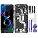 Für Asus Zenfone 8 ZS590KS Display Full OLED Display mit Rahmen Schwarz Ersatzteil Reparatur