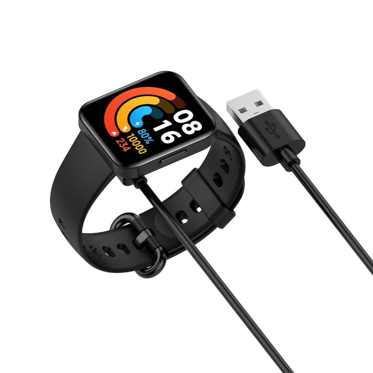 Ladekabel Charging Cable für Xiaomi Redmi Watch 2 / 2 Lite Schwarz 1m