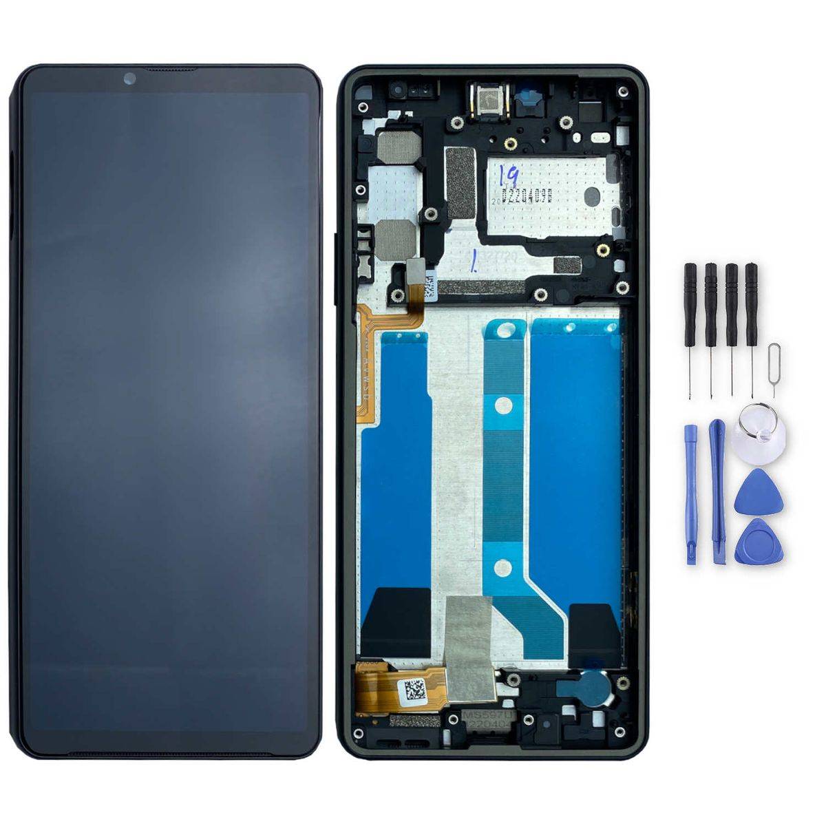 Für Sony Xperia 10 IV A5047173A Display Full LCD mit Rahmen Einheit Touch Reparatur Schwarz