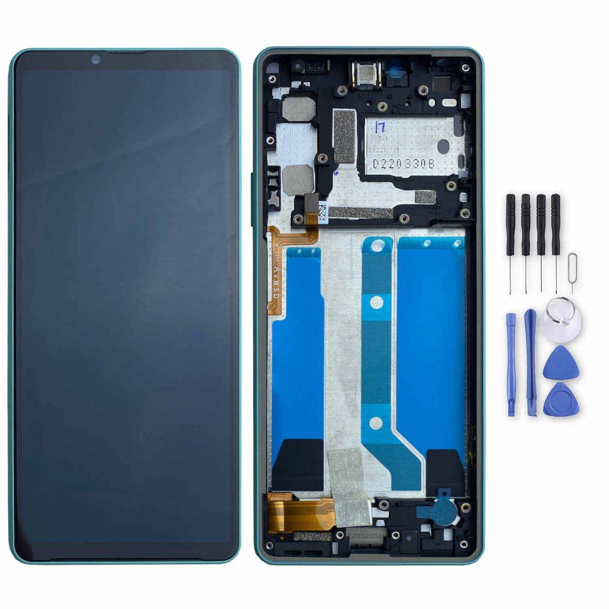Für Sony Xperia 10 IV A5047175A Display Full LCD mit Rahmen Einheit Touch Reparatur Mint