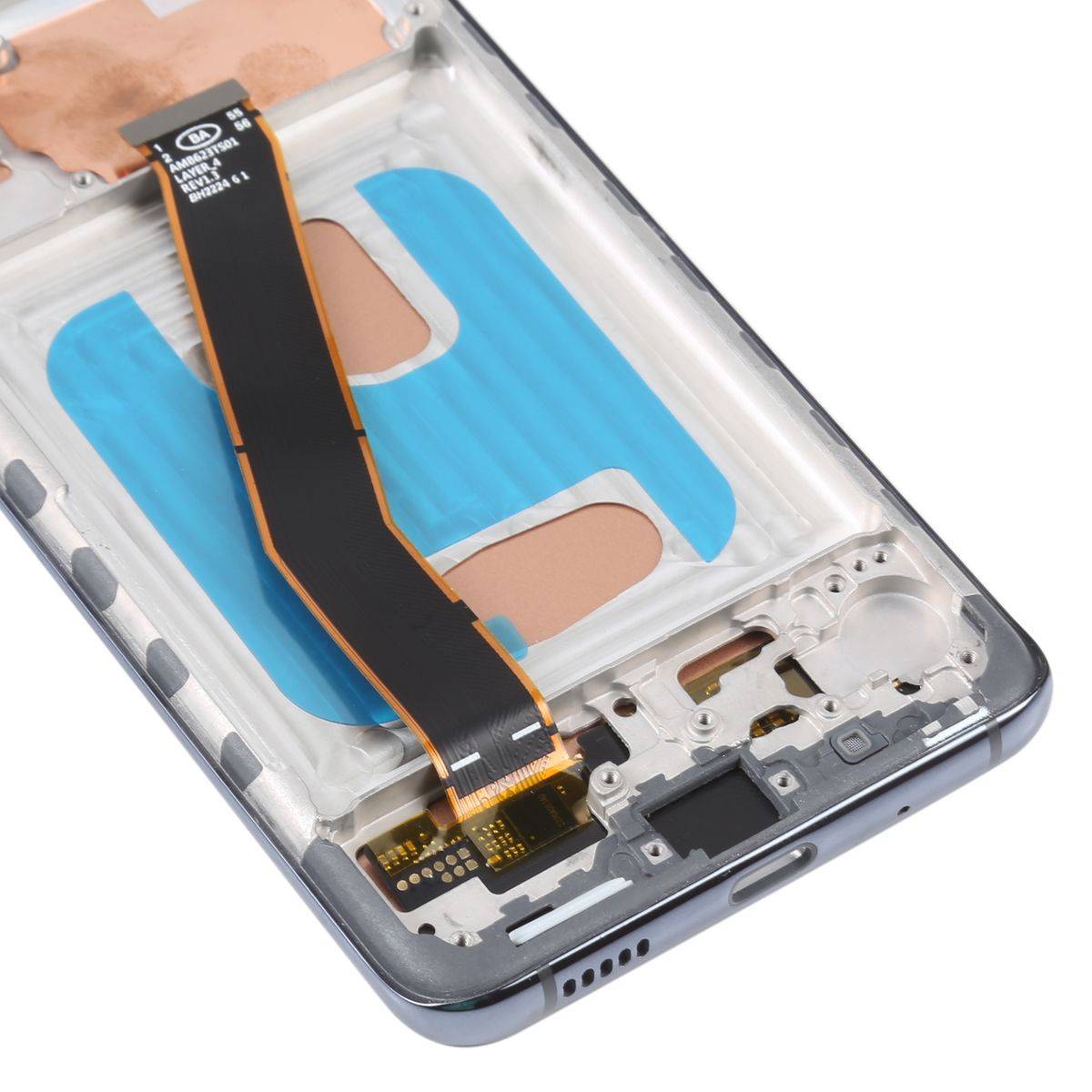 Für Samsung Galaxy S20 SM-G980 Display Full TFT LCD mit Rahmen Einheit Touch Reparatur Grau (ohne Fingerprint)