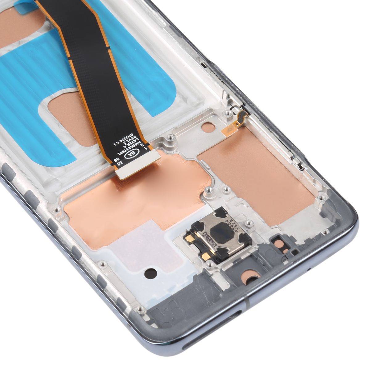 Für Samsung Galaxy S20 SM-G980 Display Full TFT LCD mit Rahmen Einheit Touch Reparatur Grau (ohne Fingerprint)