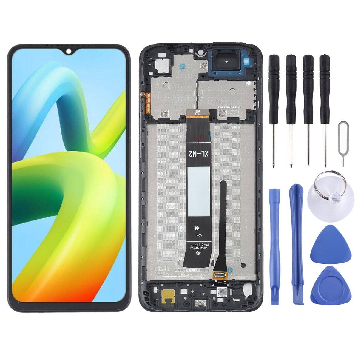 Für Xiaomi Redmi A1 / A1+ Plus Display Full LCD mit Rahmen Einheit Touch Ersatzteil Reparatur Schwarz