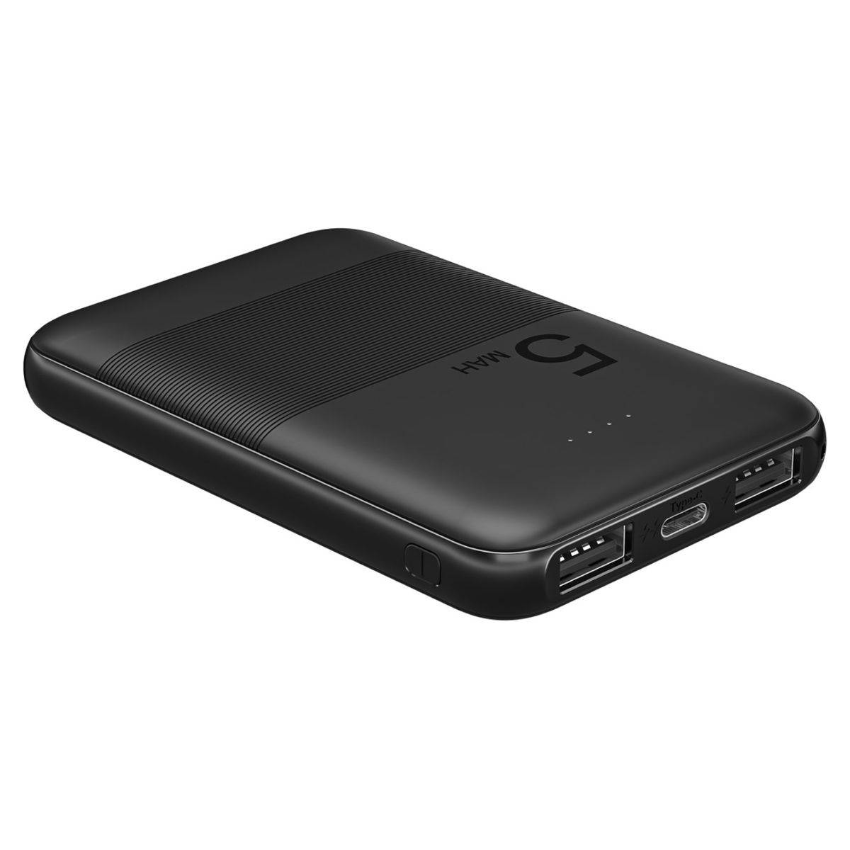 Goobay Portable Powerbank 5.000 mAh 2x USB 1x USB C Output 1x Micro USB Input