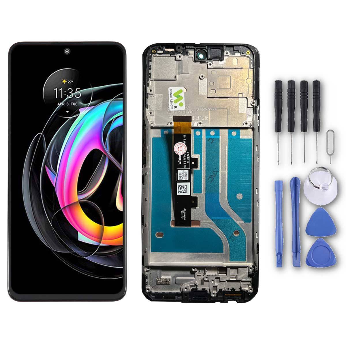 Für Motorola Edge 20 Fusion / 20 Lite OLED LCD Display Einheit Touch mit Rahmen