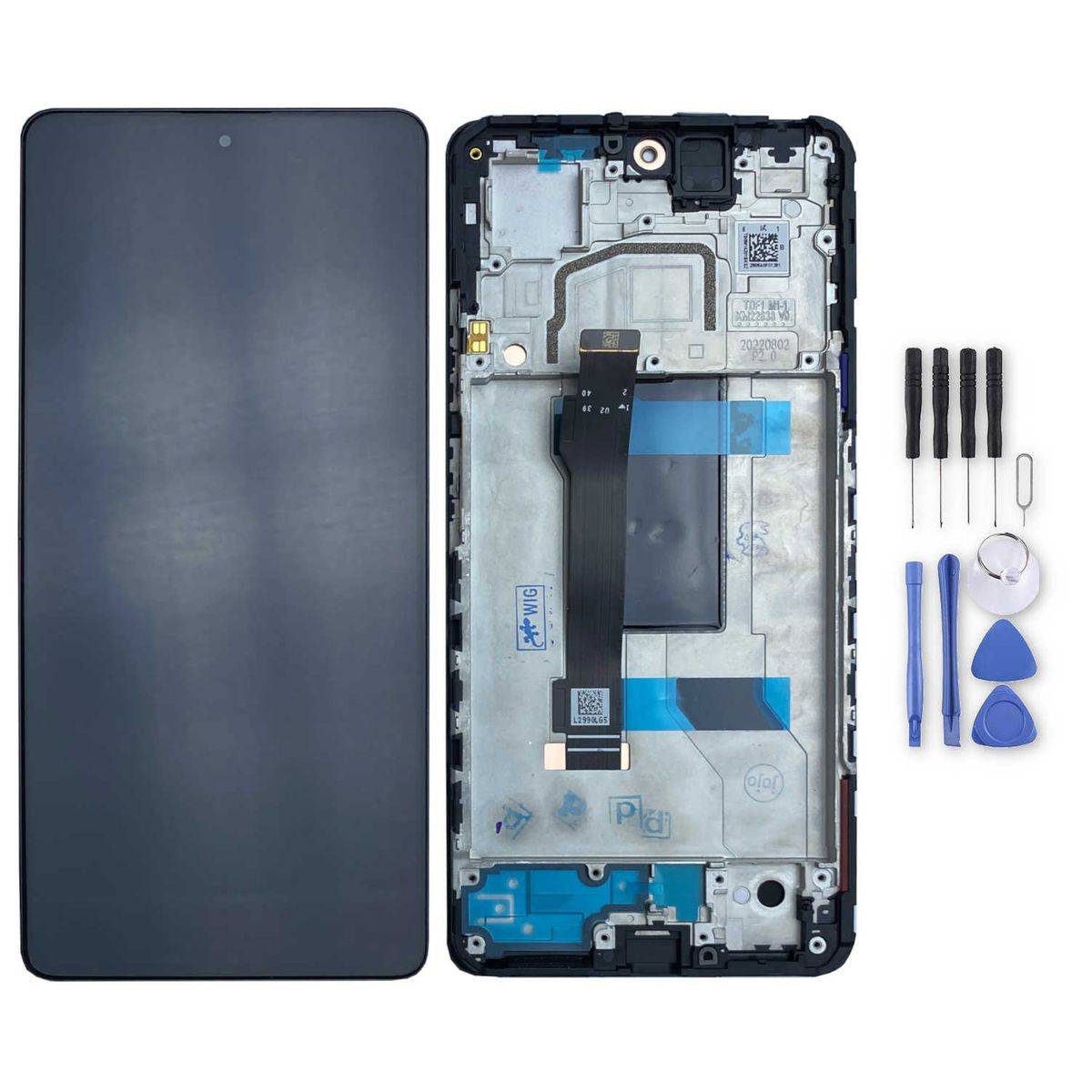 Für Xiaomi Redmi Note 12 Pro 5G Display Full OLED LCD mit Rahmen Einheit Touch Ersatzteil Reparatur Schwarz