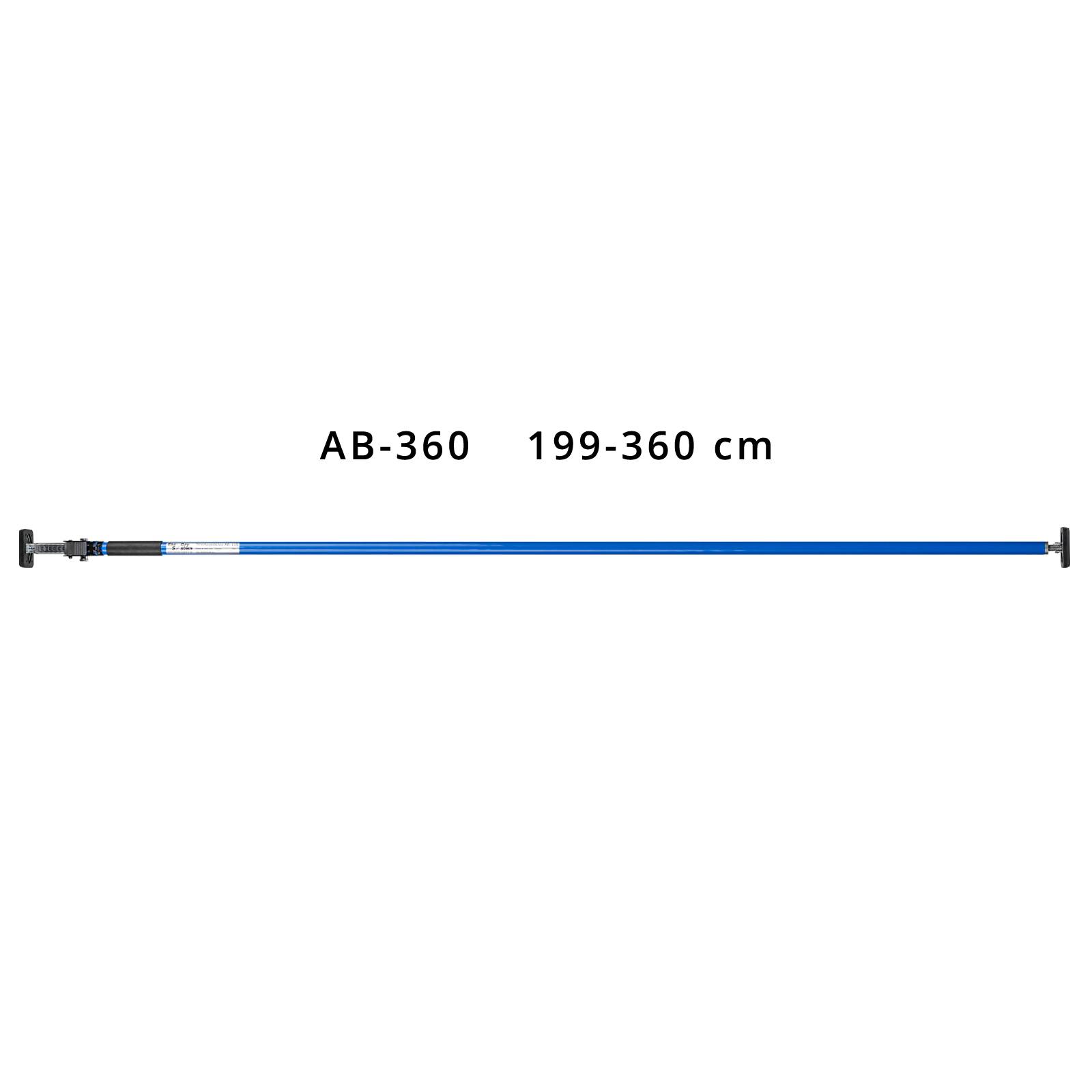 Set - Katzenschutznetz Dunkelgrün (drahtverstärkt) 6x3 m + 2 Teleskopstützen Blau 199-360 cm