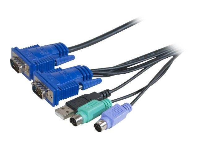 Dexlan - Tastatur- / Video- / Maus- (KVM-) Kabel - HD-15 (VGA)