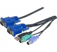 Dexlan - Tastatur- / Video- / Maus- (KVM-) Kabel - HD-15 (VGA)