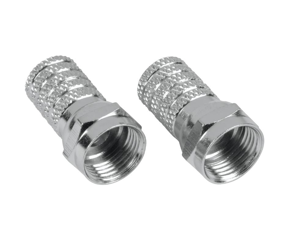 Hama 00179407 - F-Typ - F-Typ - Männlich - Metallisch - 2 Stück(e)