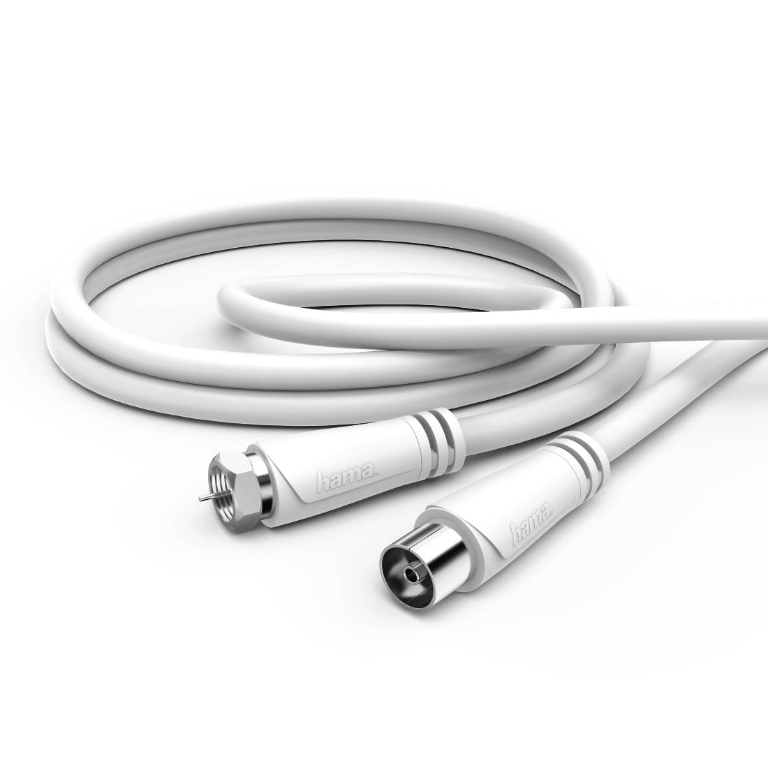 Hama 00179255 - 3 m - F-Typ - Koaxial - Weiß