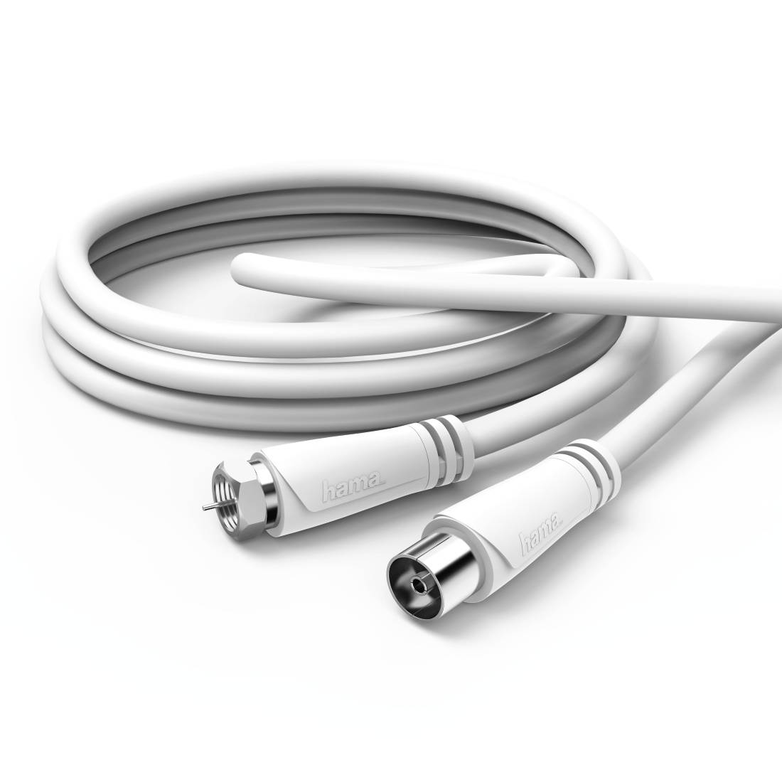 Hama 00179256 - 5 m - F-Typ - Koaxial - Weiß