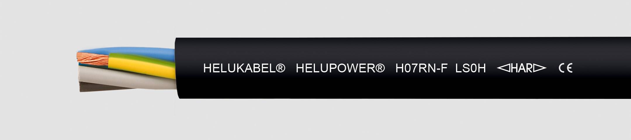 Helukabel HELUPOWER® H07RN-F LS0H - Niederspannungskabel - Schwarz - 1,07 cm - Cooper - 1.5 mm² - 43 kg/km