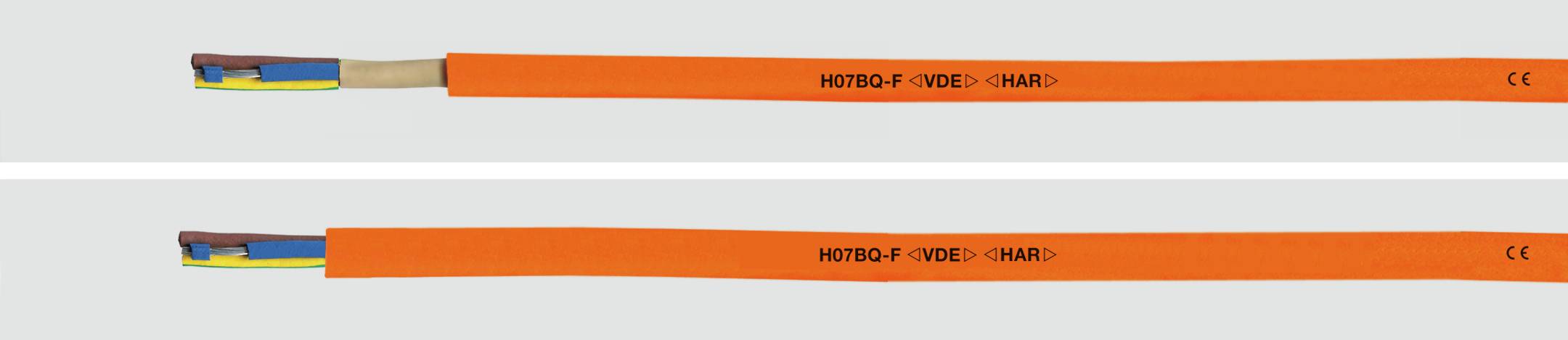 Helukabel H05BQ-F / H07BQ-F - Niederspannungskabel - Orange - Polyurethane (PUR) - Cooper - 0.75 mm² - 22 kg/km