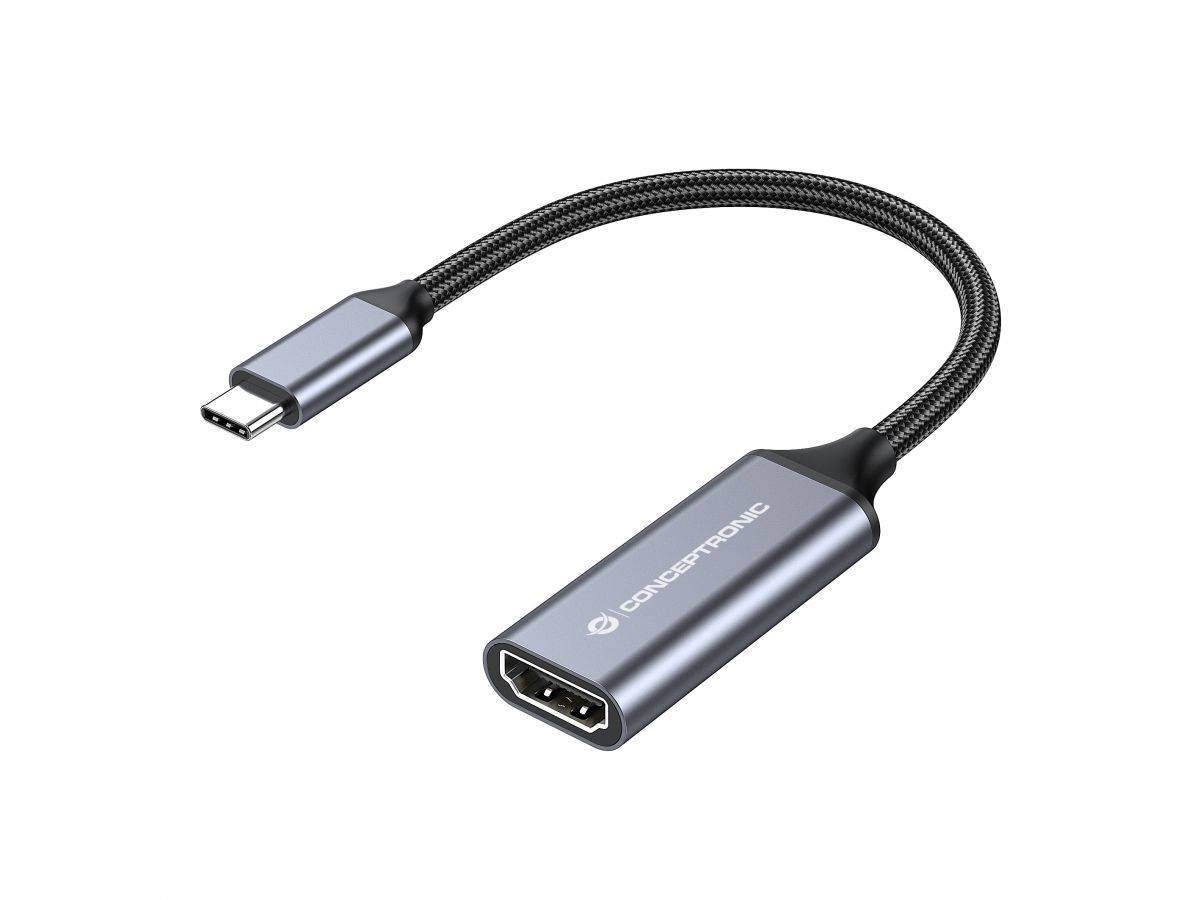 CONCEPTRONIC Adapter USB-C3.2->HDMI2.0 4K/60Hz 0.18m sw