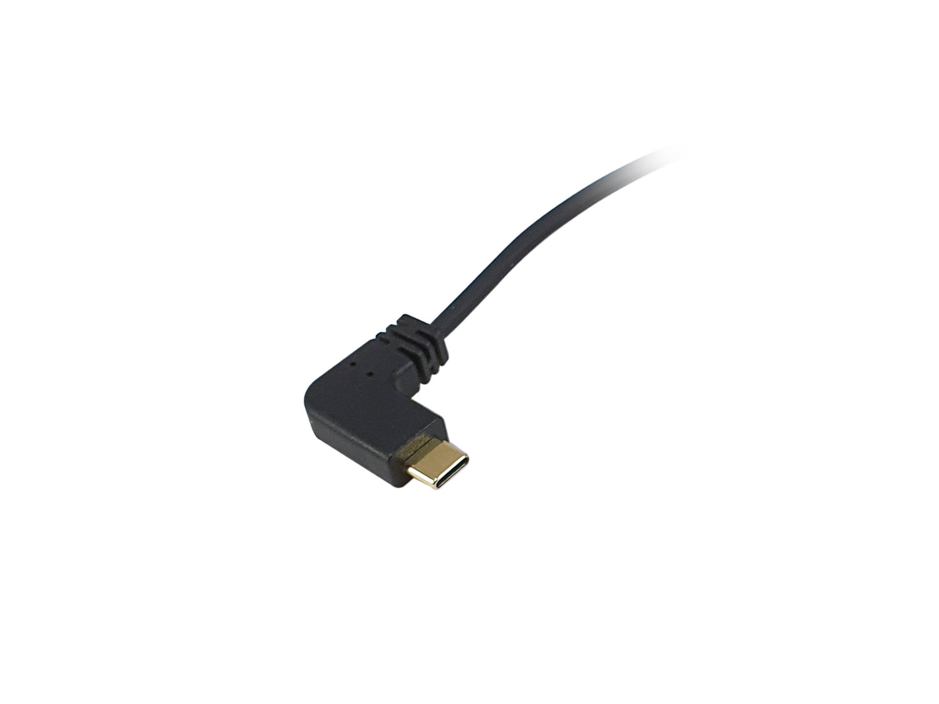 Equip USB 2.0 C auf C 90° abgewinkeltes Spiralkabel - Stecker/Stecker - 1 m - 1 m - USB C - USB C - USB 2.0 - 0,48 Gbit/s - Schwarz