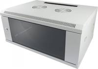 ALLNET ALL-SMC6418GRAU, Wandmontiertes Regal, 18U, 50 kg, Sperrschloss, 27 kg, Grau