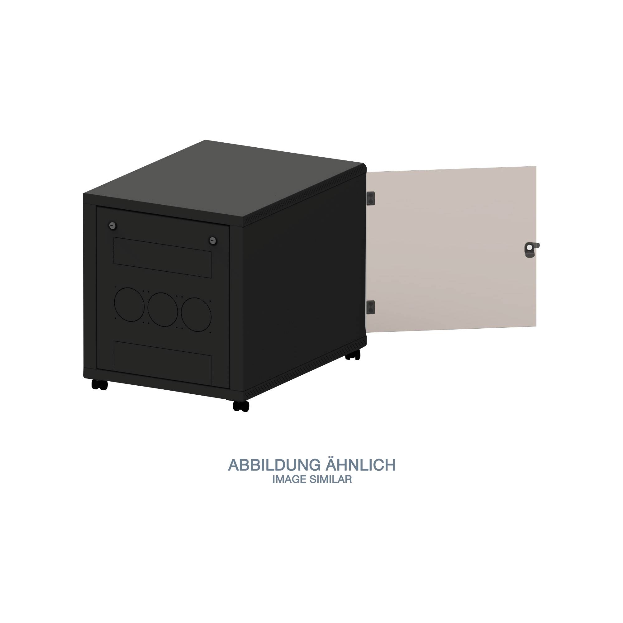 TRITON Delta C 69 - Schrank - RAL 9005 - 12U - 48.3 cm (19") - Untertischschrank