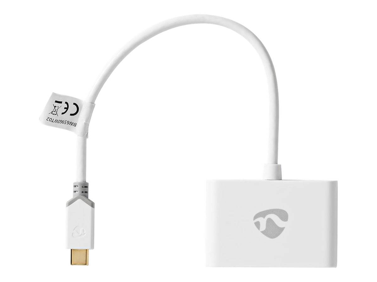 NEDIS USB Multi-Port-Adapter - USB 3.1 Gen1 | USB-C™ Stecker 2x USB-A | 1000