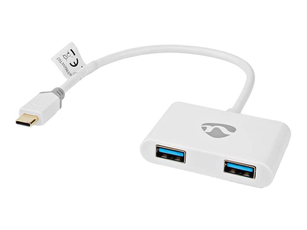 NEDIS USB Multi-Port-Adapter - USB 3.1 Gen1 | USB-C™ Stecker 2x USB-A | 1000